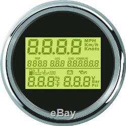 Digital Car GPS Speedometer Gauge Odo Trip Hour Volt Fuel Water Temp Oil Meter