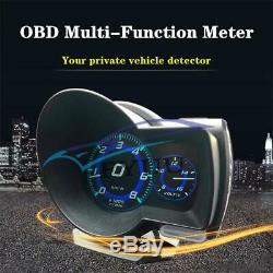 Digital Multi-function Car HUD Head-Up Display OBD2 Gauge Display Boost Scanner