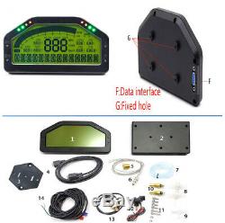Durable LCD Car Dash Dashboard Rally Gauge Speed Voltage Odometer Air Fuel Ratio