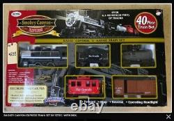 EZTEC Smokey Canyon Express Radio Control G Gauge Train Set 40 Pc New Open box