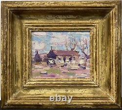 Exceptional Early 20th C. Jack Gage Stark CA Impressionist Silver City, NM Oil