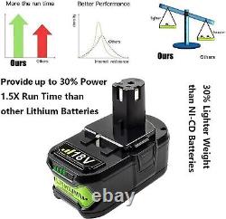 For RYOBI P108 5.0Ah 18V One+ Plus High Capacity Battery 18 Volt Lithium-Ion New