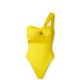 Gauge 81 Digos One-shoulder Cutout Recycled Stretch Swimsuit Yellow