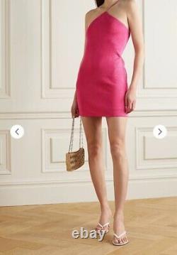 GAUGE81 Beja Dress Fuchsia Pink One Shoulder Strap Mini L NWOT $329