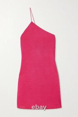 GAUGE81 Beja Dress Fuchsia Pink One Shoulder Strap Mini S NWT $329