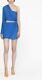 Gauge81 Lapis Blue Shiroi Silk Mini Dress Size Medium $695 One Shoulder Sexy