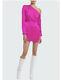 Gauge81 Masuda Dress Electric Pink Mini Silk Satin One Shoulder Xs Nwt $539