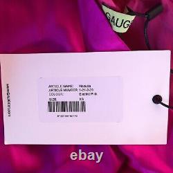 GAUGE81 Masuda Dress Electric Pink Mini Silk Satin One Shoulder XS NWT $539