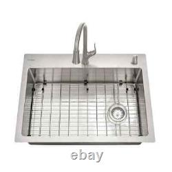 Glacier Bay All-in-One Undermount Faucet included 30'' Single Bowl Kitchen Sink