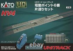 KATO HO Gauge HV-4 Electric Point No. 6 One-Way Set 3-114 Model Train Rail Set