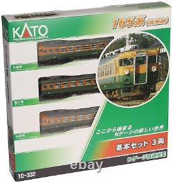 KATO N gauge 10-332 165 series low roof basic (3 cars)