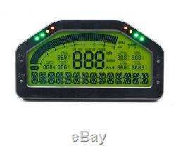 LCD Car Race Dash Gauge Sensor Kit Dashboard 9000rpm Rally Gauge Multi-function