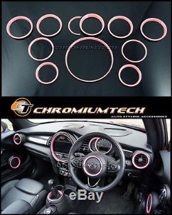 MINI Cooper/S/ONE F55 F56 F57 PINK Interior Rings Kit for model WithO NavigationXL