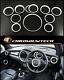 Mini Cooper/s/one F55 F56 F57 White Interior Rings For Models Witho Navigation Xl