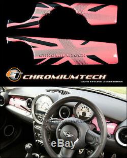 MINI Cooper/S/ONE R55 R56 R57 R58 R59 PINK Union Jack Dashboard Panel Cover LHD
