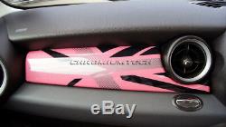 MK2 MINI Cooper/S/ONE R55 R56 R57 R58 R59 Pink Union Jack Dashboard Panel Cover