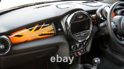 MK3 MINI Cooper/S/ONE F55 F56 Hatch F57 ORANGE Union Jack Dashboard Panel Cover