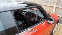 MK3 MINI Cooper/S/ONE F55 F56 ORANGE Interior Rings for models WithO Navigation XL
