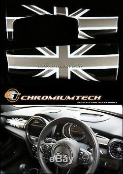 MK3 MINI Cooper/S/ONE/JCW F55 F56 F57 BLACK Union Jack Dashboard Panel Cover