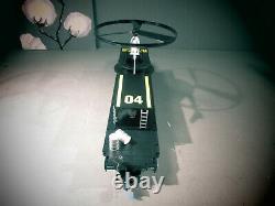 MTH 70-79013, G Scale / One Gauge, CHANNEL 4 NEWS Operating Helicopter Car NEW