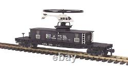 MTH 70-79013 RailKing One/G Gauge TV 4 News Helicopter Car Brand New