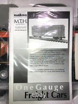MTH RailKing One/G Gauge Harley Davidson Flat Car withTrailer 70-76031 New In Box