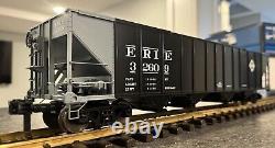 MTH RailKing One-Gauge 2pc Set-Erie D. A. P. 4-Bay Hoppers #32609 WithLoad 70-75022