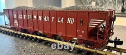 MTH RailKing One Gauge Western Maryland 4-Bay Hopper #90004 LN 1 Of 2 Same Rd #