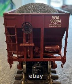 MTH RailKing One Gauge Western Maryland 4-Bay Hopper #90004 LN 1 Of 2 Same Rd #