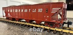 MTH RailKing One Gauge Western Maryland 4-Bay Hopper #90004 LN 1 Of 2 Same Rd #