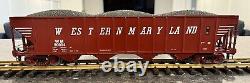 MTH RailKing One Gauge Western Maryland 4-Bay Hopper #90004 LN 1 Of 2 Same Rd #