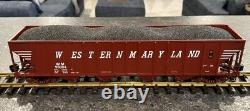 MTH RailKing One Gauge Western Maryland 4-Bay Hopper #90004 LN 1 Of 2 Same Rd #