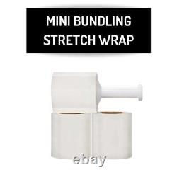 Mini Narrow Bundling Stretch Wrap 960 Rolls 4x1000' 90 Gauge Clear Shrink Film