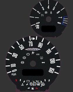 Mini One Cooper S JCW Custom Speedometer Rev Dial Gauge Faces Trim R50 R52 R53