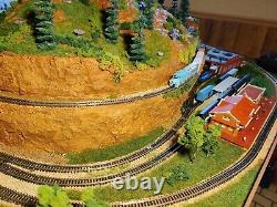 Model Train railroad set layout-N gauge- LAST ONE