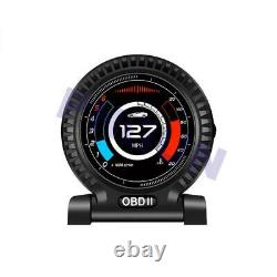 Multifunction OBD 2 Car Digital Gauge Speed Turbo Oil Water Pressure Temp Meter