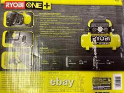 NEW! RYOBI ONE+ 1 Gal. 120 PSI Portable 18V Horizontal Air Compressor