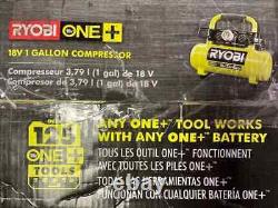 NEW! RYOBI ONE+ 1 Gal. 120 PSI Portable 18V Horizontal Air Compressor