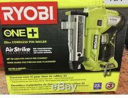 NIB Ryobi 18-Volt ONE+ AirStrike 23-Gauge Cordless Pin Nailer P318 TOOL ONLY