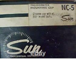 NOS Sun Super Tachometer NC-5 chrome mounting cup NIB One only Have 4 available