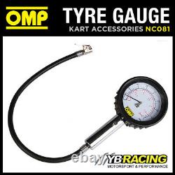Nc081 Omp Race Karting Analogue Tyre Pressure Gauge For 1.0 Class Go-kart Tyres