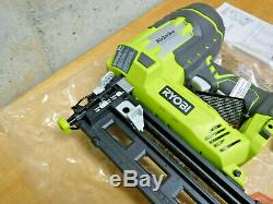 New RYOBI P325 One+ 18V Cordless 16 Gauge Finish Nailer with Battery & Charger