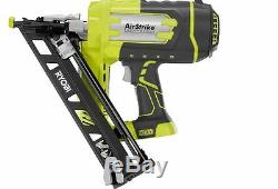 New Ryobi ONE+ 18-Volt 15-Gauge AirStrike Cordless Angled Nailer Power Tool Only