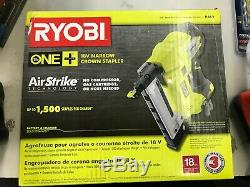 New Ryobi P360 18V ONE+Cordless AirStrike 18-Gauge Cordless Narrow Crown Stapler