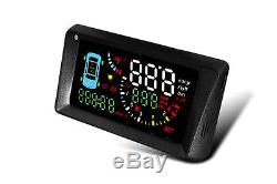 OBD II HUD + ORO TPMS Kit Wireless Tire Pressure Monitoring System, all in one