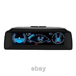 OBD2 Car HUD Dash Head Up Display Speedometer Slope Meter Inclinometer Voltage