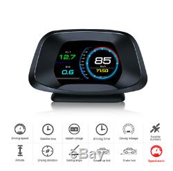 OBD2+GPS HUD Head Up Display Car Speedometer Digital Meter Detector Alarm System