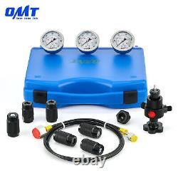 OMT 3 Gauge Hydraulic Nitrogen Accumulator Charging Kit with 6 Adapter & Hose