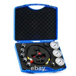 OMT Hydraulic Nitrogen Accumulator Charging Pressure Test Kit 3 Gauge 6 Adapters