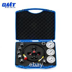 OMT Nitrogen Accumulator Charging Kit with 3 Gauges 6 Adapters and Gas Hose